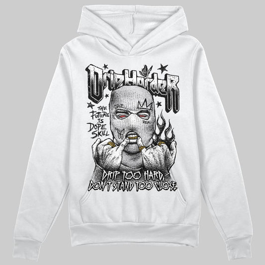Grey Sneakers DopeSkill Hoodie Sweatshirt Drip Harder Graphic Streetwear  White