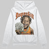 Orange, Black and White Sneakers DopeSkill Hoodie Money Loves Me Graphic Streetwear - White 