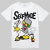 Black and White Sneakers DopeSkill T-Shirt Self Made Graphic Streetwear - White 