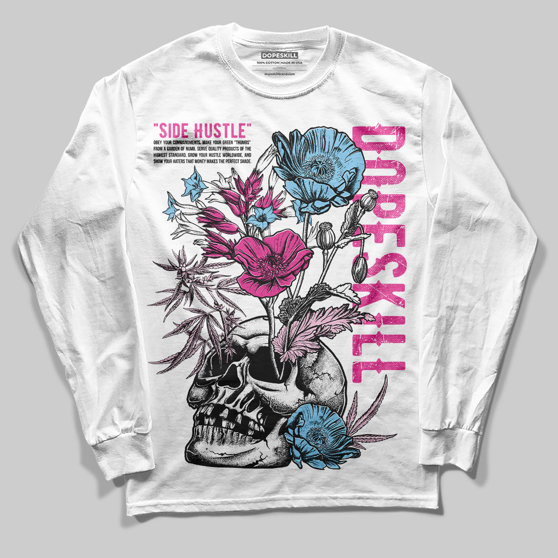 Jordan 6 “Doernbecher” DopeSkill Long Sleeve T-Shirt Side Hustle Graphic Streetwear - White