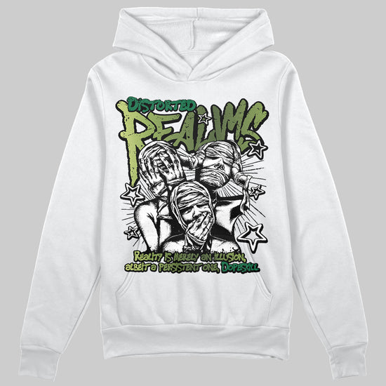 Foamposite Pro 'Pine Green' DopeSkill Hoodie Sweatshirt Distorted Realms Graphic Streetwear - White