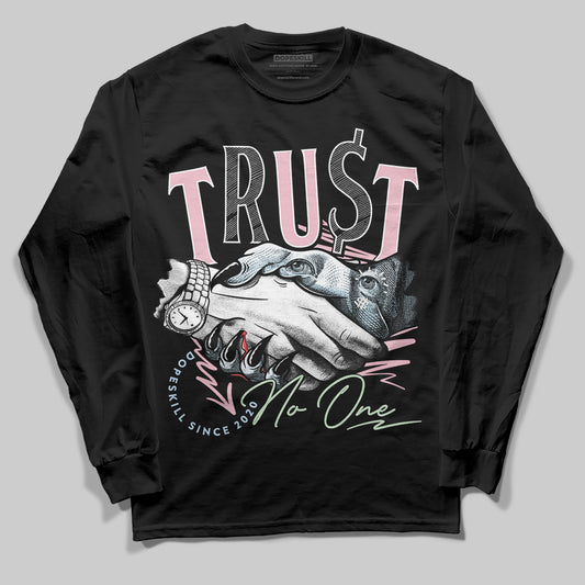 Jordan 4 Retro Valentine's Day (2026) (GS) DopeSkill Long Sleeve T-Shirt Trust No One Graphic Streetwear - black