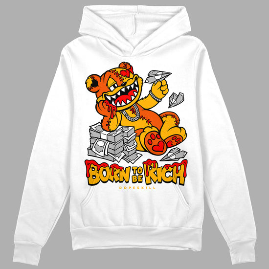 Dunk Low Championship Goldenrod (2021) DopeSkill Hoodie Sweatshirt Born To Be Rich Graphic Streetwear - White