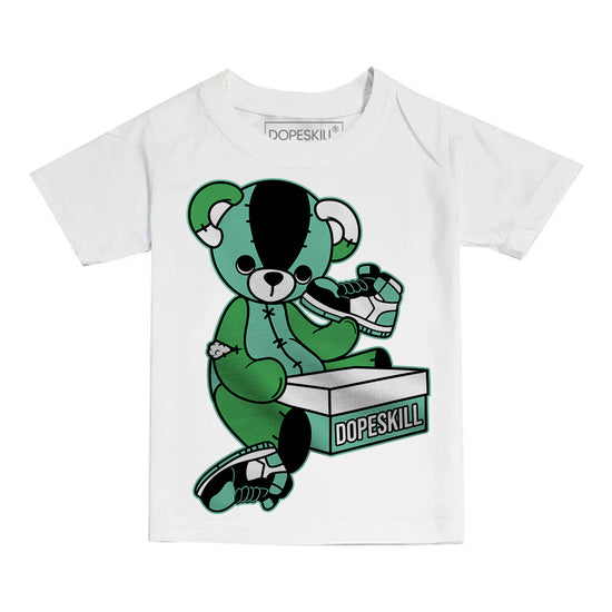 Jordan 1 High OG Green Glow DopeSkill Toddler Kids T-shirt Sneakerhead BEAR Graphic Streetwear - White