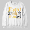 Jordan 12 "Phantom" DopeSkill Sweatshirt Protect Me From Evil Graphic Streetwear - White