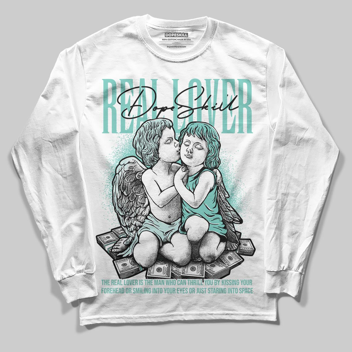 Jordan 11 Low "Igloo" DopeSkill Long Sleeve T-Shirt Real Lover Graphic Streetwear - White