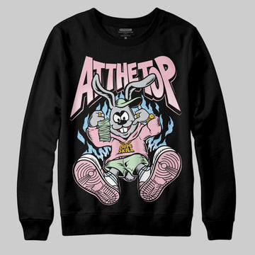 Jordan 4 Retro Valentine's Day (2026) (GS) DopeSkill Sweatshirt At The Top Graphic Streetwear - black