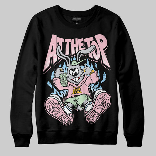 Jordan 4 Retro Valentine's Day (2026) (GS) DopeSkill Sweatshirt At The Top Graphic Streetwear - black