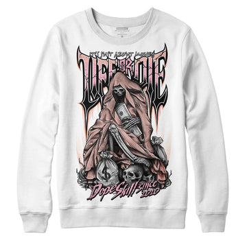 Jordan 11 Low “Legend Pink” DopeSkill Sweatshirt Life or Die Graphic Streetwear - White