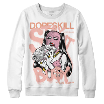 Jordan 11 Low “Legend Pink” DopeSkill Sweatshirt Stay It Busy Graphic Streetwear - White