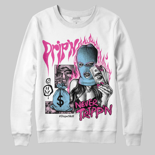 Jordan 6 “Doernbecher” DopeSkill Sweatshirt Drip'n Never Tripp'n Graphic Streetwear - White
