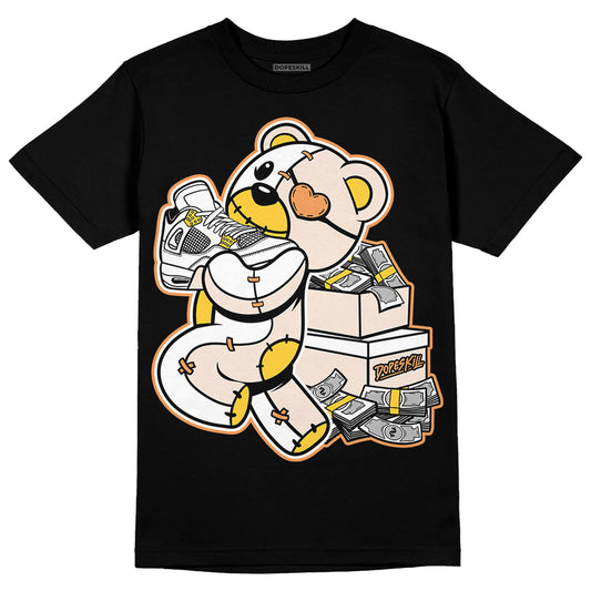 Jordan 4 "Sail" DopeSkill T-Shirt Bear Steals Sneaker Graphic Streetwear - Black