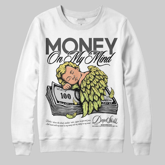 Jordan 4 GS “Light Lemon Twist” DopeSkill Sweatshirt MOMM Graphic Streetwear - White