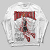 Jordan 1 Retro High OG Black Toe Reimagined DopeSkill Long Sleeve T-Shirt Thunder Dunk Graphic Streetwear - White