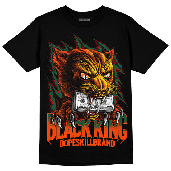 Dunk Low Team Dark Green Orange DopeSkill T-Shirt Black King Graphic Streetwear - Black