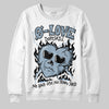 Jordan 40 “Blue Suede” DopeSkill Sweatshirt Crying Heart Graphic Streetwear - White 