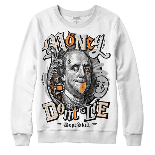 Dunk Low Cool Grey DopeSkill Sweatshirt Money Don't Lie Graphic Streetwear - White