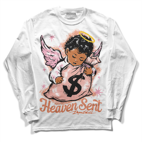 Jordan 11 Low “Legend Pink” DopeSkill Long Sleeve T-Shirt Heaven Sent Graphic Streetwear - White 