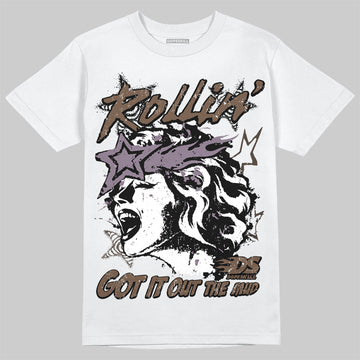 A Ma Maniére x Air Jordan 4 “Dark Mocha” DopeSkill T-Shirt Got It Out The Mud Graphic Streetwear - White