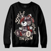 Adidas Samba OG Maroon Gold Metallic DopeSkill Sweatshirt Smile Through The Pain Graphic Streetwear - Black