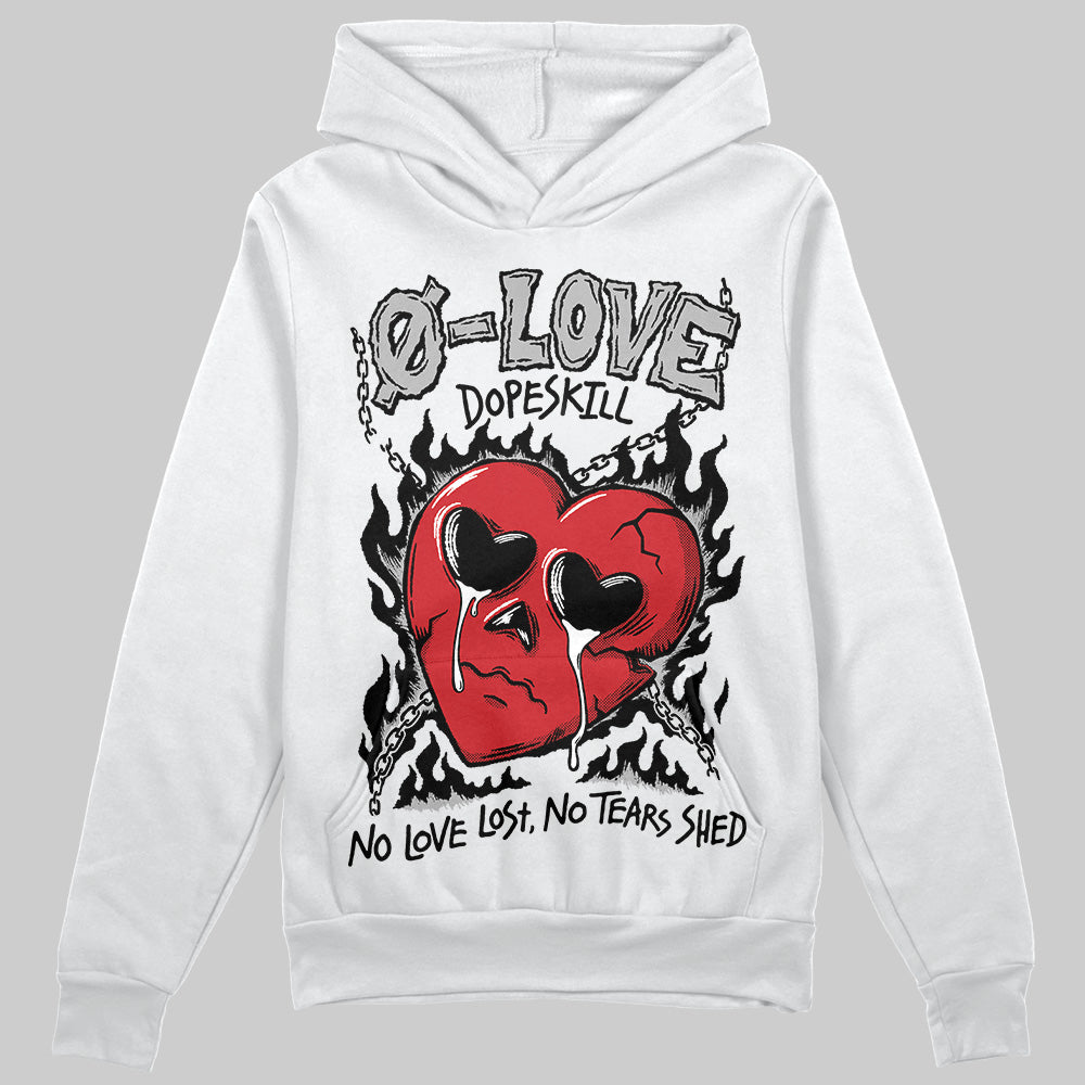 Jordan 3 OG “Black Cement” DopeSkill Hoodie Sweatshirt Crying Heart Graphic Streetwear - White