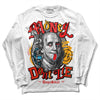 Red Sneakers DopeSkill Long Sleeve T-Shirt Money Don't Lie Graphic Streetwear - White