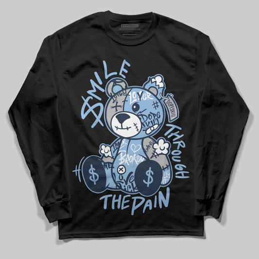 Asics Gel-Cumulus 16 Wash/Independence Blue DopeSkill Long Sleeve T-Shirt Smile Through The Pain Graphic Streetwear - Black