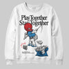 Jordan 3 Retro OG Rare Air DopeSkill Sweatshirt Play together, Stay together Graphic Streetwear - White