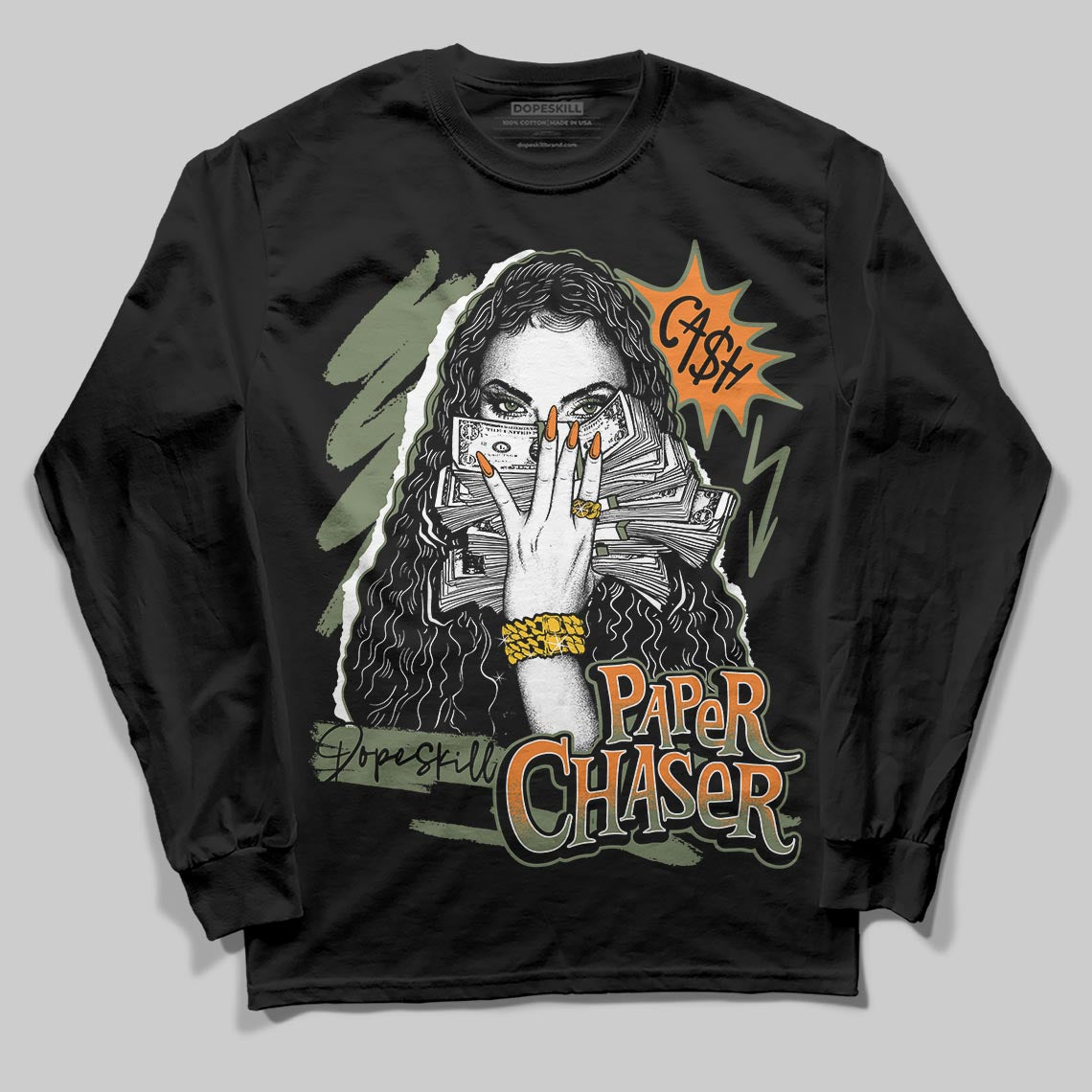 Jordan 4 Retro OG SP Undefeated (2025) DopeSkill Long Sleeve T-Shirt NPC Graphic Streetwear - Black