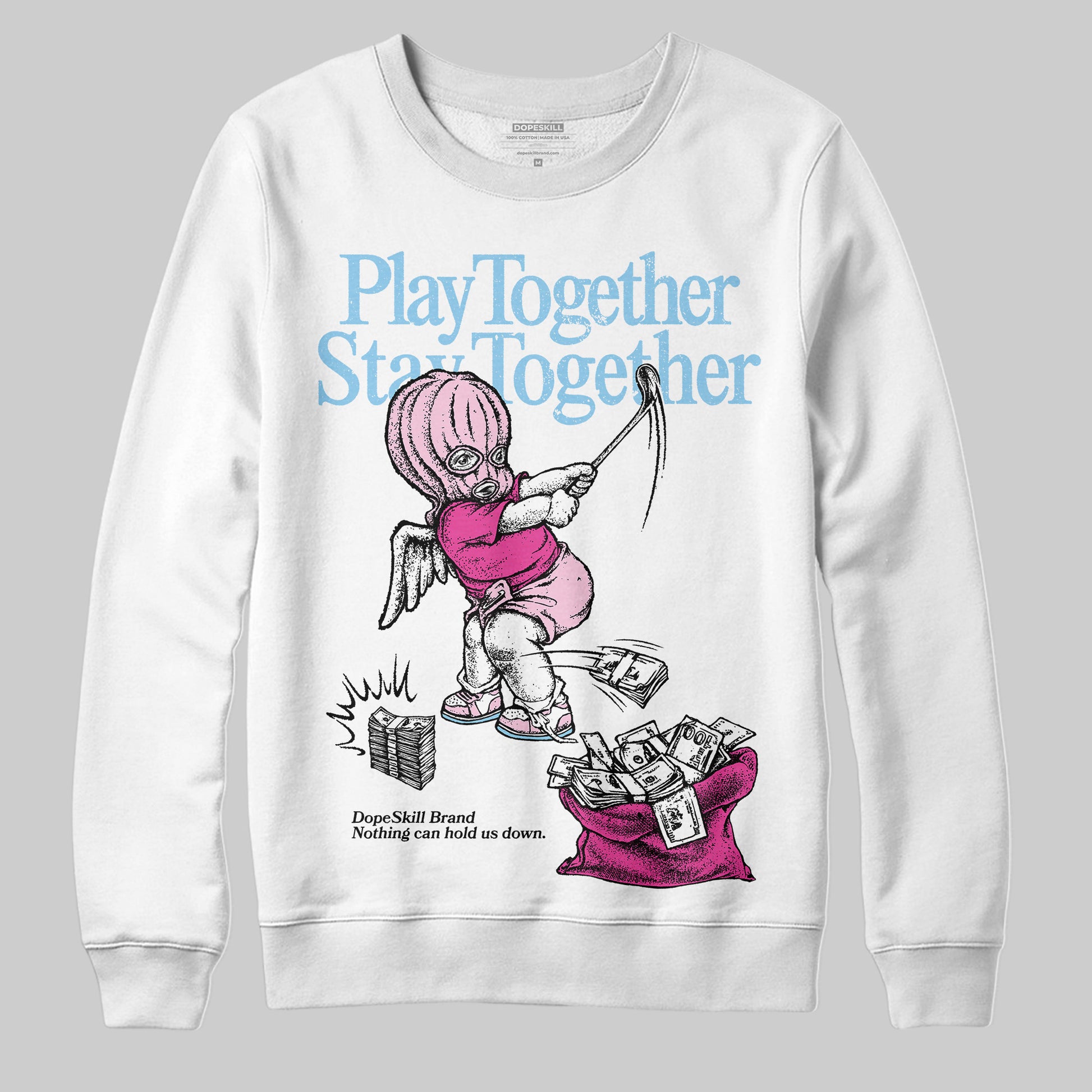 Jordan 6 “Doernbecher” DopeSkill Sweatshirt Play together, Stay together Graphic Streetwear - White