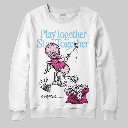 Jordan 6 “Doernbecher” DopeSkill Sweatshirt Play together, Stay together Graphic Streetwear - White