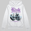 PURPLE Sneakers DopeSkill Hoodie Risk Is Better Than Regret Graphic Streetwear - White 