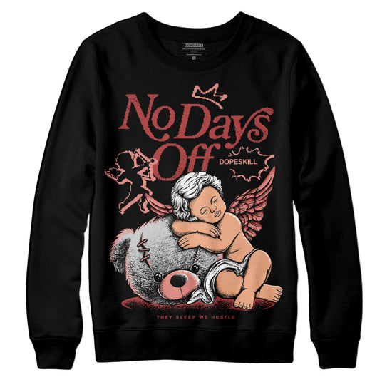 Jordan 13 “Dune Red” DopeSkill Sweatshirt New No Days Off Graphic Streetwear - Black