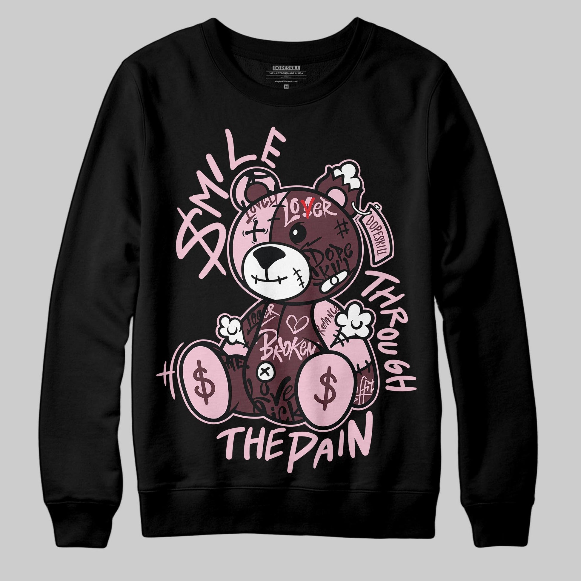 Asics Gel-Cumulus 16 "Port Royal" DopeSkill Sweatshirt Smile Through The Pain Graphic Streetwear - Black