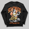 Orange Sneakers DopeSkill Long Sleeve T-Shirt Self Made Graphic Streetwear - Black
