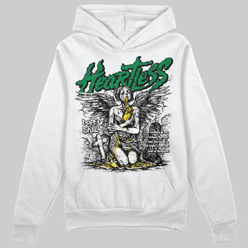 Green Sneakers DopeSkill Hoodie Sweatshirt Heartless Graphic Streetwear - White 