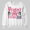 Jordan 5 Low “Peanut Butter Jelly” DopeSkill Sweatshirt Protect Me From Evil Graphic Streetwear - White