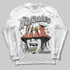 Grey Sneakers DopeSkill Long Sleeve T-Shirt No Rules Graphic Streetwear - White 