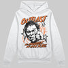 Orange, Black and White Sneakers DopeSkill Hoodie Outlast Graphic Streetwear - White