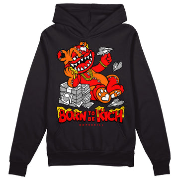 Jordan 1 Retro High OG "Satin Bred" DopeSkill Hoodie Sweatshirt Born To Be Rich Graphic Streetwear - black