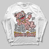 Jordan 40 “Dusty Rose” DopeSkill Long Sleeve T-Shirt Born To Be Rich Graphic Streetwear - White
