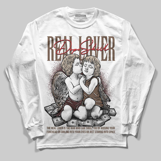A Ma Maniére x Air Jordan 4 “Dark Mocha” DopeSkill Long Sleeve T-Shirt Real Lover Graphic Streetwear - White