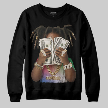 Jordan 11 Retro 285 Atlanta DopeSkill Sweatshirt Rich Youth Graphic Streetwear - Black