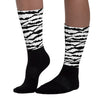 “Black/White” 1s DopeSkill Sublimated Socks Abstract Tiger Graphic