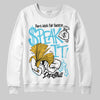 Jordan 11 Retro Gamma Blue (2025) DopeSkill Sweatshirt Speak It Graphic Streetwear - White