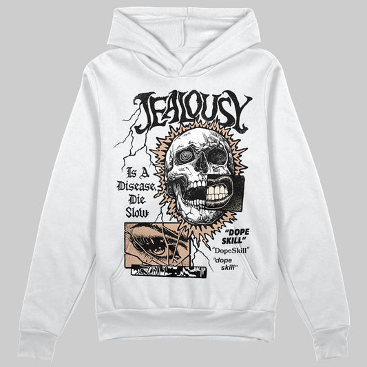 Jordan 4 Retro Cozy Girl DopeSkill Hoodie Sweatshirt Jealousy Graphic Streetwear - White