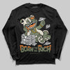 Jordan 4 Retro OG SP Undefeated (2025) DopeSkill Long Sleeve T-Shirt Born To Be Rich Graphic Streetwear - black