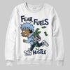 Asics Gel-Cumulus 16 Wash/Independence Blue DopeSkill Sweatshirt Fear Fuels The Hustle Graphic Streetwear - White