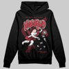 Jordan 4 “Sierra Red" DopeSkill Hoodie Sweatshirt Nevermind Graphic Streetwear - Black