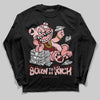 Jordan 3 Retro Valentine's Day Treat Yourself (2025) DopeSkill Long Sleeve T-Shirt Born To Be Rich Graphic Streetwear - Black